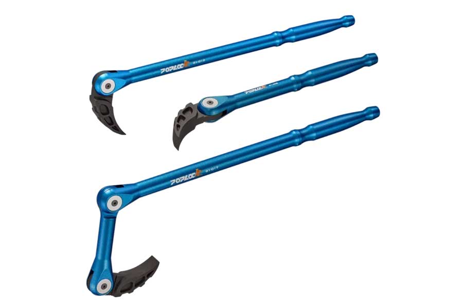 Indexing pry bars, nail pullers, crowbars, wrecking bars Poplock-A-02