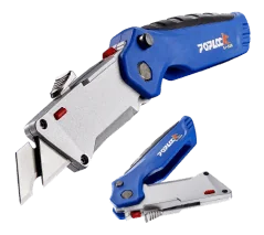 Poplock Blue Utility Knife - Foldable