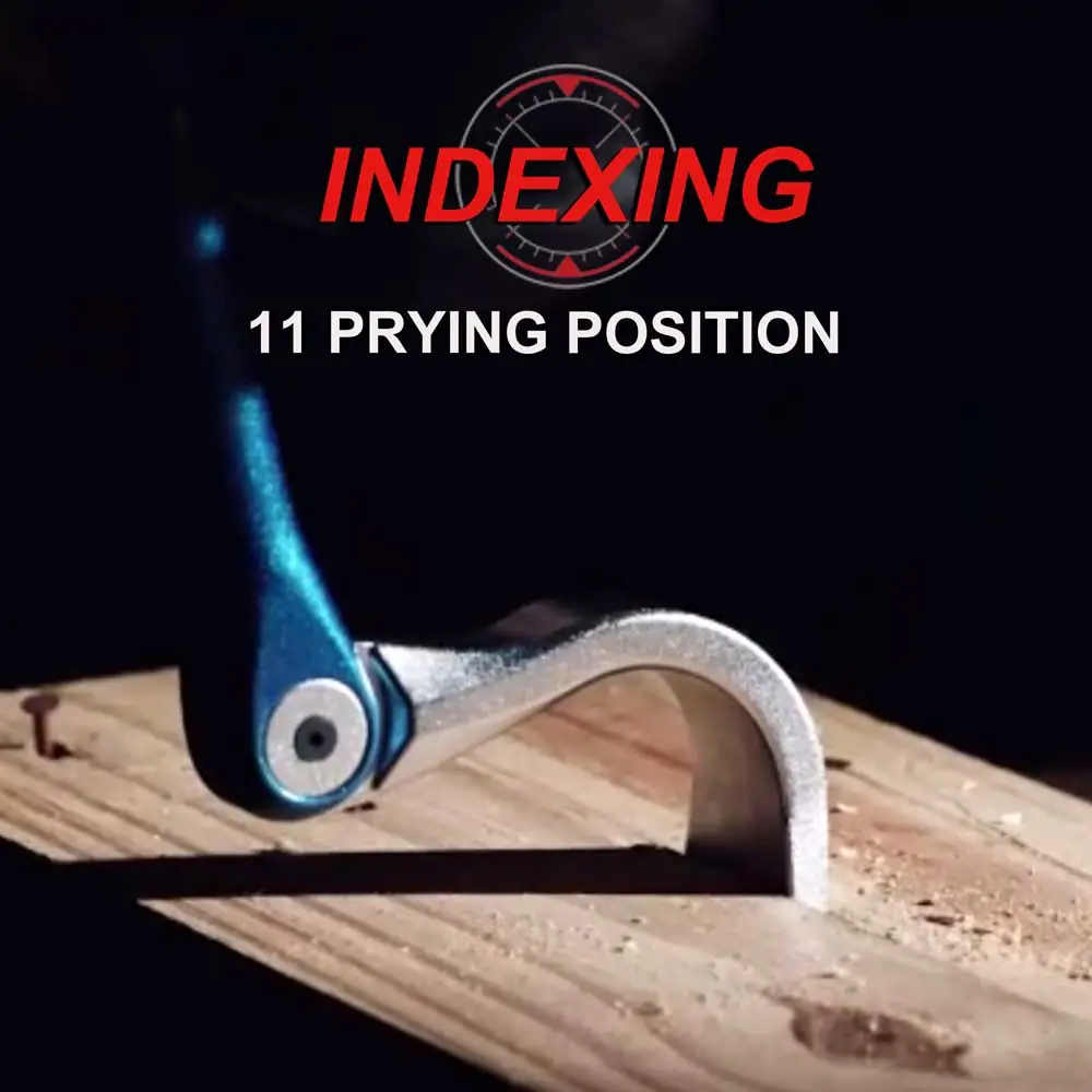 POPLOCK Double Gear Index Pry Bar 11 prying positions