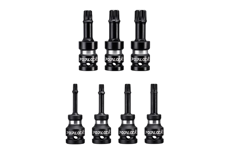 Poplock Impact drivers, impact socket set