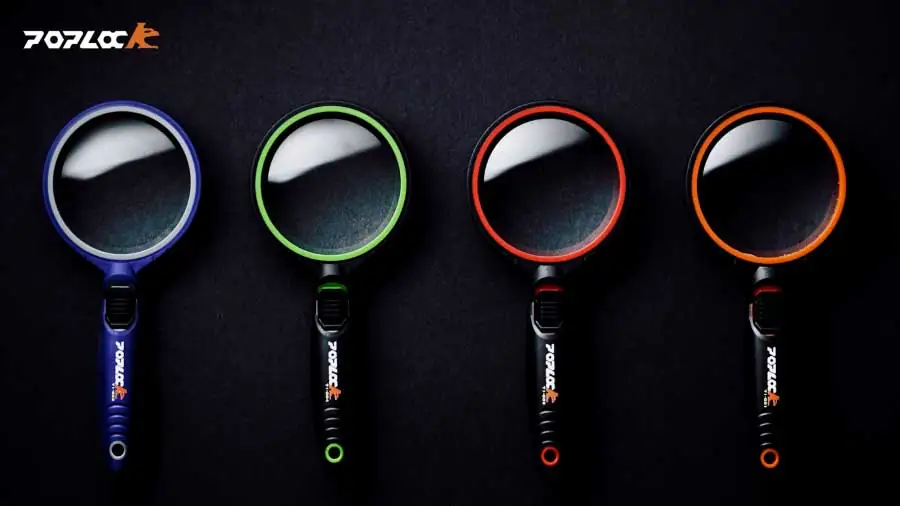 Poplock Heavy Duty Magifying Glasses comes in different colors