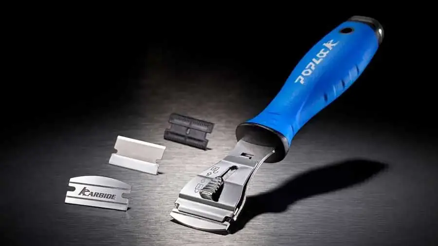 Carbide Scraper Set with Carbide, Sk2 steel and plastic blades