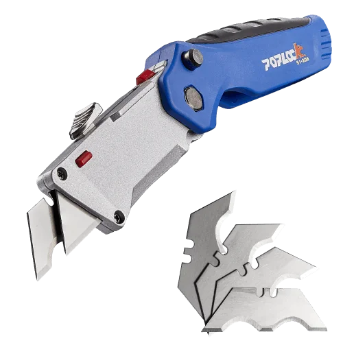 Utitility knife 2-in-1 blade set - Poplock Tools - available on amazon