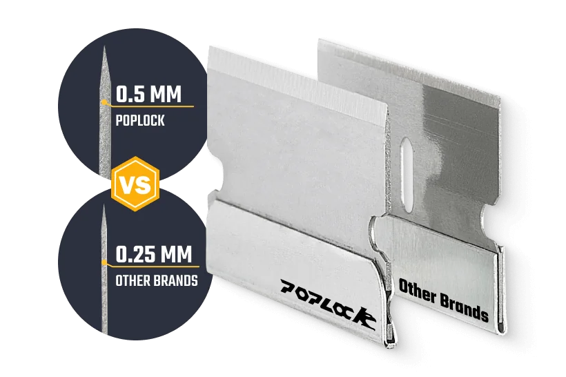 12 Piece Carbide Scraper Set for Automotive & DIY | Poplock Tools-E9